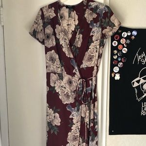 NastyGal Floral Maxi Dress